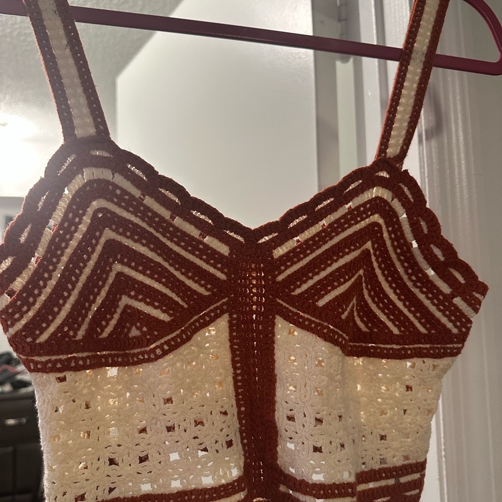 Crochet Striped Top